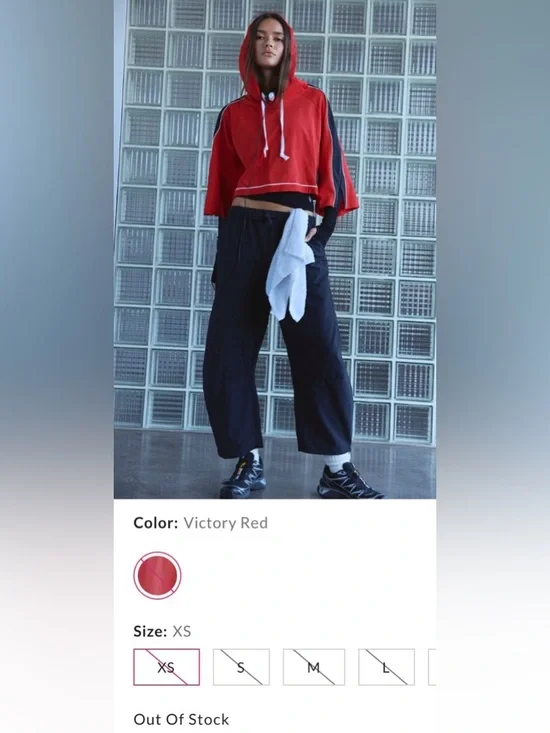 Free People Movement ~ Outfield Layer ~ XS ~  Cropped Hoodie ~ NWT - Picture 3 of 12